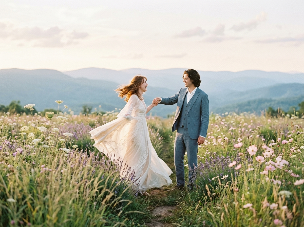 Dancing in the meadow